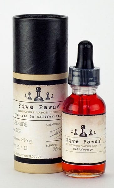 Bottle of 5 pawns e-liquid
