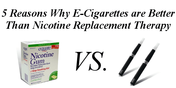 e-cigarettes VS. Nicotine Replacement Therapy