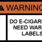 E-cigarette warning label