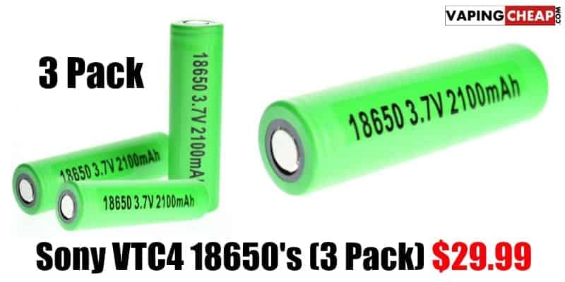 Sony VTC4 18650 batteries