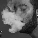 Man vaping