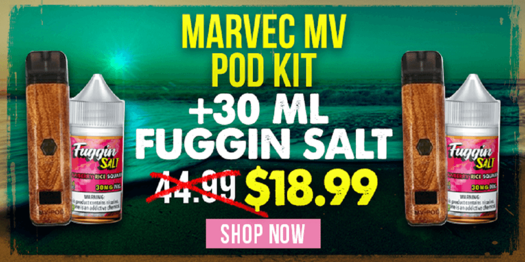Marvec mv pod kit bundle marvec mv pod kit + 30ml salt $18. 99 (usa)