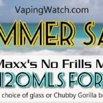 Vaping. Watch summer sale! 2x120ml $22