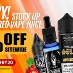 Blazed vapes stock up sale! 20% off all vape juice