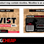 Twist flavored cotton