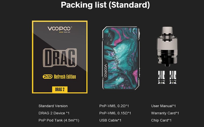 Voopoo drag 2 refresh edition kit voopoo drag 2 kit refresh edition $33. 74 (usa)