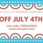 Wevapor july 4th sale! Save 35% off!