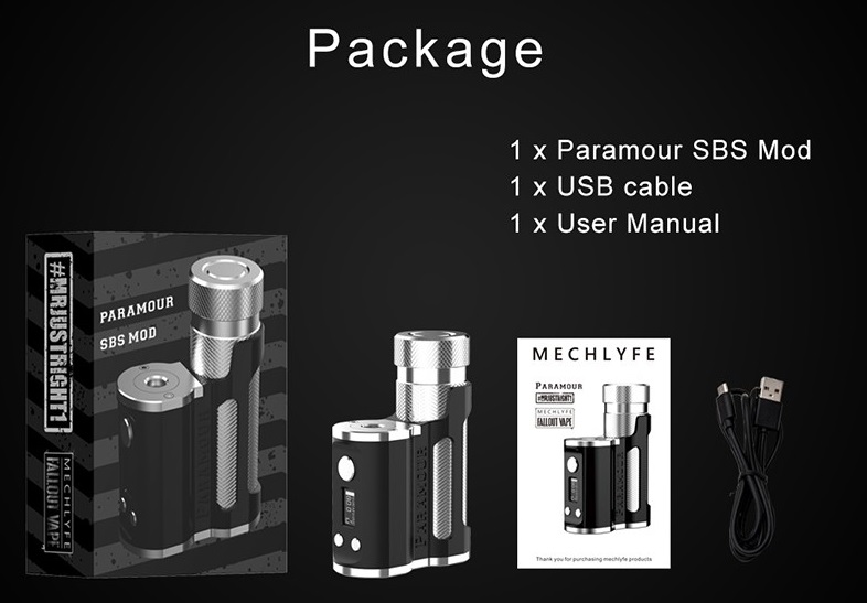 Mechlyfe Paramour SBS Mod $36.24 - Vaping Cheap Deals