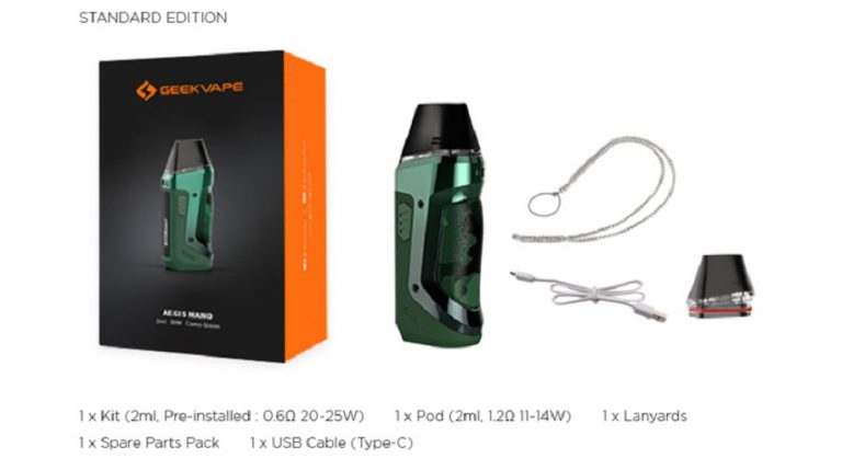 Geekvape Aegis Nano Pod System $16.79 (USA) - Vaping Cheap Deals