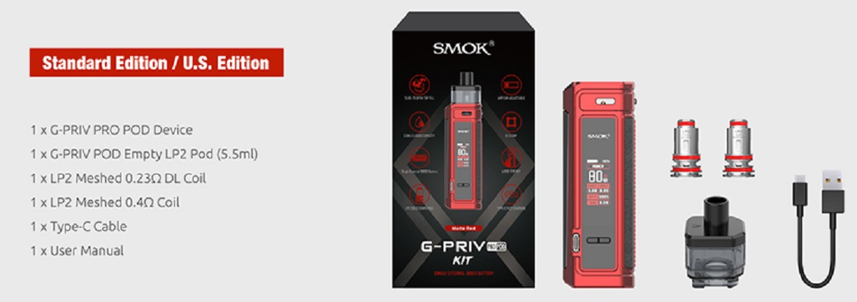 Smok G-Priv Pro Pod Mod Kit $25.56 - Vaping Cheap Deals