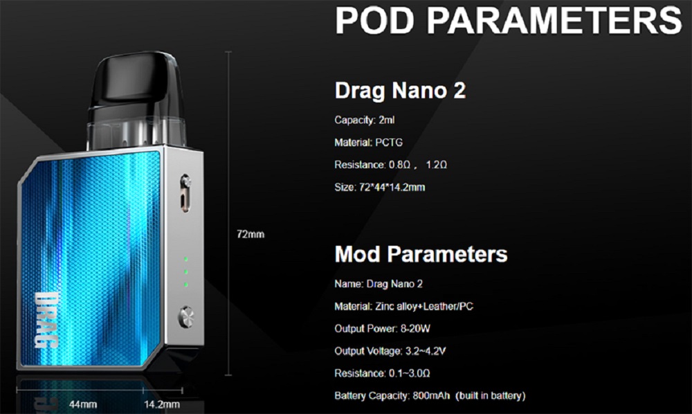 Voopoo drag nano 2 pod system voopoo drag nano 2 pod kit $16. 39