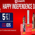 3avape independence day sale! Extra 5% off