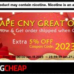 3fvape chinese new year sale! Extra 5% discount