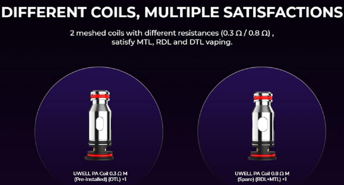 Uwell PA Replacement Coil 4 Pack