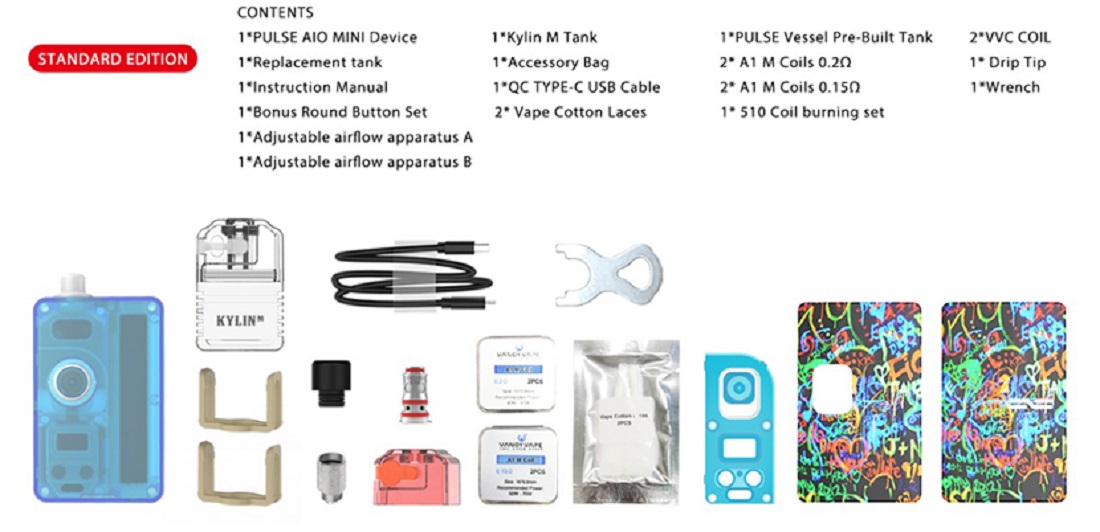 Vandy vape pulse aio mini m edition starter kit vandy vape pulse aio mini kit m edition $54. 79