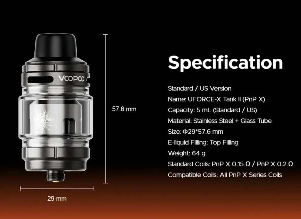High-Quality Vape Tank for PnP X Series.