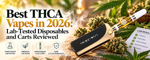 High-quality thca vape pen with cannabis buds and vapor clouds, highlighting lab-tested cannabis concentrates, disposable vape cartridges, and safe, clean ingredients for 2026.